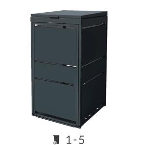 Abri pour poubelles Lewis avec couvercle - 240 litres