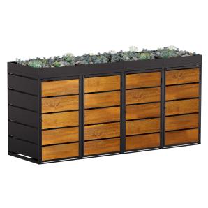 Abri pour quatre poubelles Edgar - 240 litres