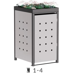 Abri pour poubelles Martha avec toit végétal  - 240 litres