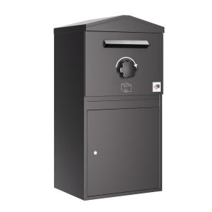 Paketbriefkasten Mannheim mit Spitzdach in Größe XL | Wandmontage