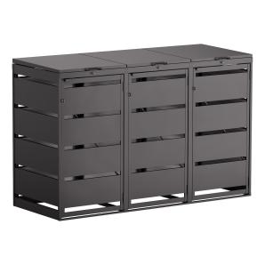 Abri pour trois poubelles Kim - 120 litres